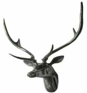 Aluminium Deer Head Figurine