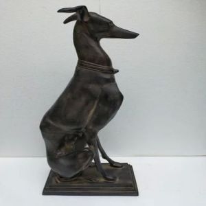 Brass Dog Sculpture