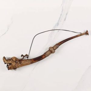 Brass Tibetan Dragon Toran Wall Hanging