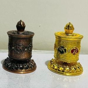 Brass Tibetan Prayer Wheel