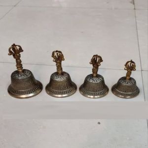 Bronze Tibetan Bell With Vajra