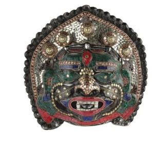 Metal Mahakala Bhairav Mask