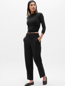 Black Full Sleeve T-Shirt and High Rise Pant Set