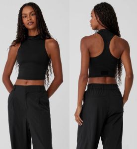 Black High Neck Bra Tank and High Waist Pant