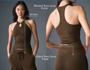 Ribbed Bra Tank Top and Kickback Pant Set