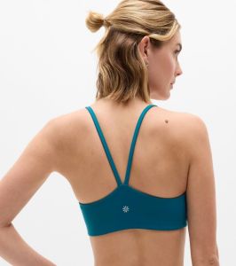Teal Blue Scoop Sports Bra