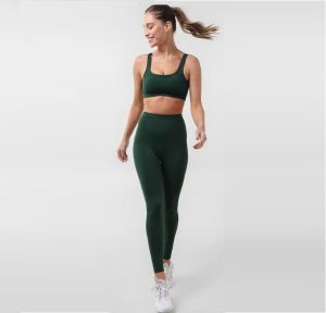 Women Forest Green Activewear Set