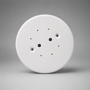 White Round Plastic Fan Plate