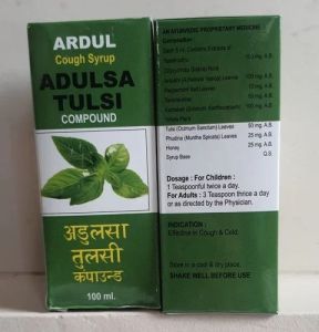 100 Ml Ardul Tulsi Herbal Cough Syrup