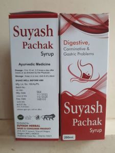 200 Ml Suyash Herbal Ayurvedic Pachak Syrup