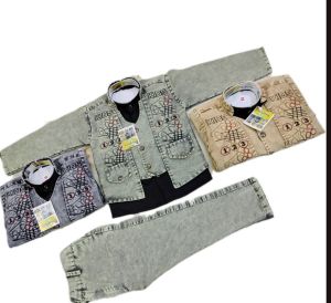 Boys Jeans Shirt Set