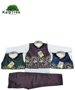 kids full sleeve jaipur coat set