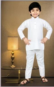 Kids White Kurta Pajama