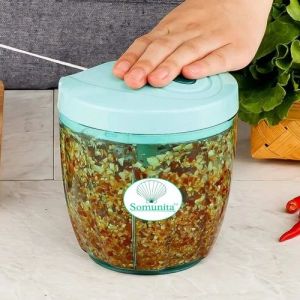 1000 Ml Somunita ABS Plastic Hand Vegetable Chopper