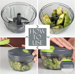 2 in 1 550ml Hand Chopper