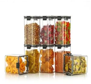 250ml Transparent Plastic Container Jar Set