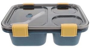 3 Compartment Plastic Lunch Box