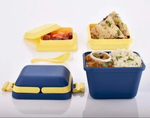 3 Compartment Tiffin Box with Handle
