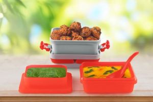 3 Compartment Tiffin Box with Handle