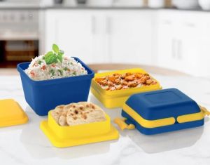 3 Compartment Tiffin Box with Handle