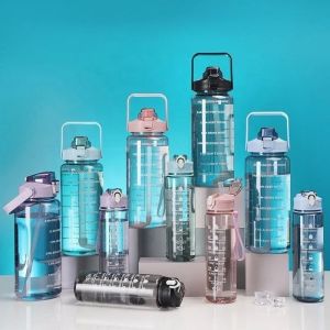 3 in 1 Motivational Water Bottle