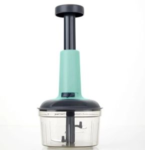 3 Stainless Steel Blade Manual Push Chopper