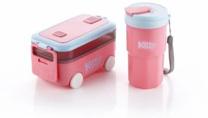 Kitty Lunch Box with Bottle