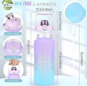 Motivational Water Bottle Set of 3 Pcs