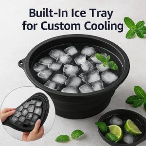 Plastic Silicone Foldable Ice Tray