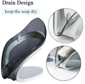 Plastic Soap Dish Leaf Shape Soap Holder