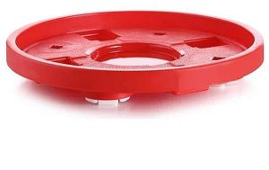 Red Plastic Gas Cylinder Trolley