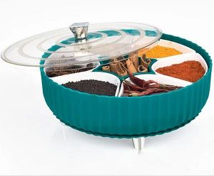 Round Plastic Masala Box