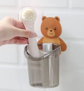 Teddy Bear Toothbrush Holder Set