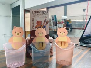 Teddy Bear Toothbrush Holder Set