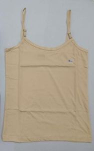 Beige Cotton Camisole Slip