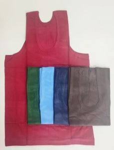 Solid Coloured Cotton Sleeveless Vest