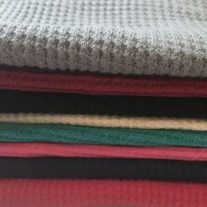 Waffle Knitted Cotton Fabric