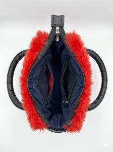 Premium Faux Fur Ladies Tote Handbag