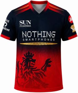 Bengaluru Black and Red Cricket Jersey