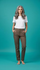 Earth Tone Khadi Pant for Women