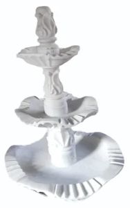 3 Tier White Marble Fountain