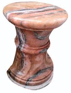 Pink Marble Stool
