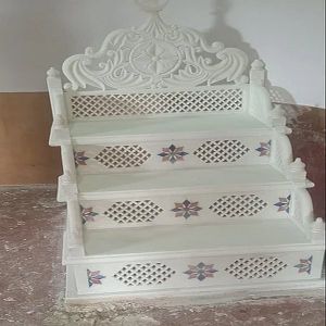 Polished White Masjid Mimbar