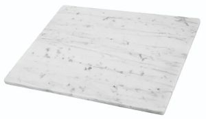 Rectangle Plain White Marble Tile
