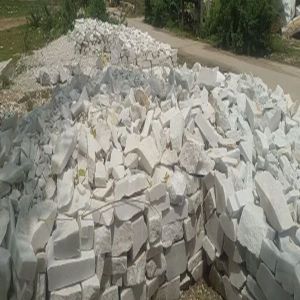 Rough White Marble Stone