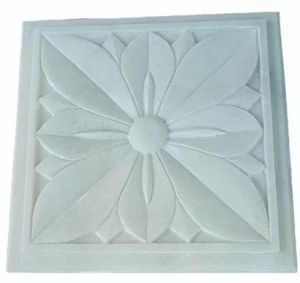 Square White Marble Tile