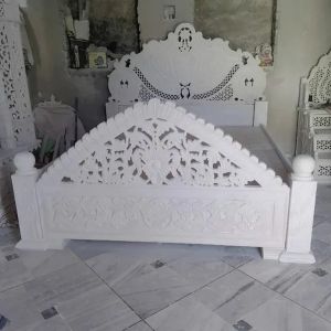 White Marble Bed