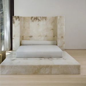 White Marble Bed