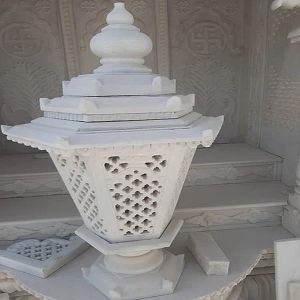 White Marble Gate Lamp