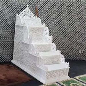White Marble Masjid Mimbar